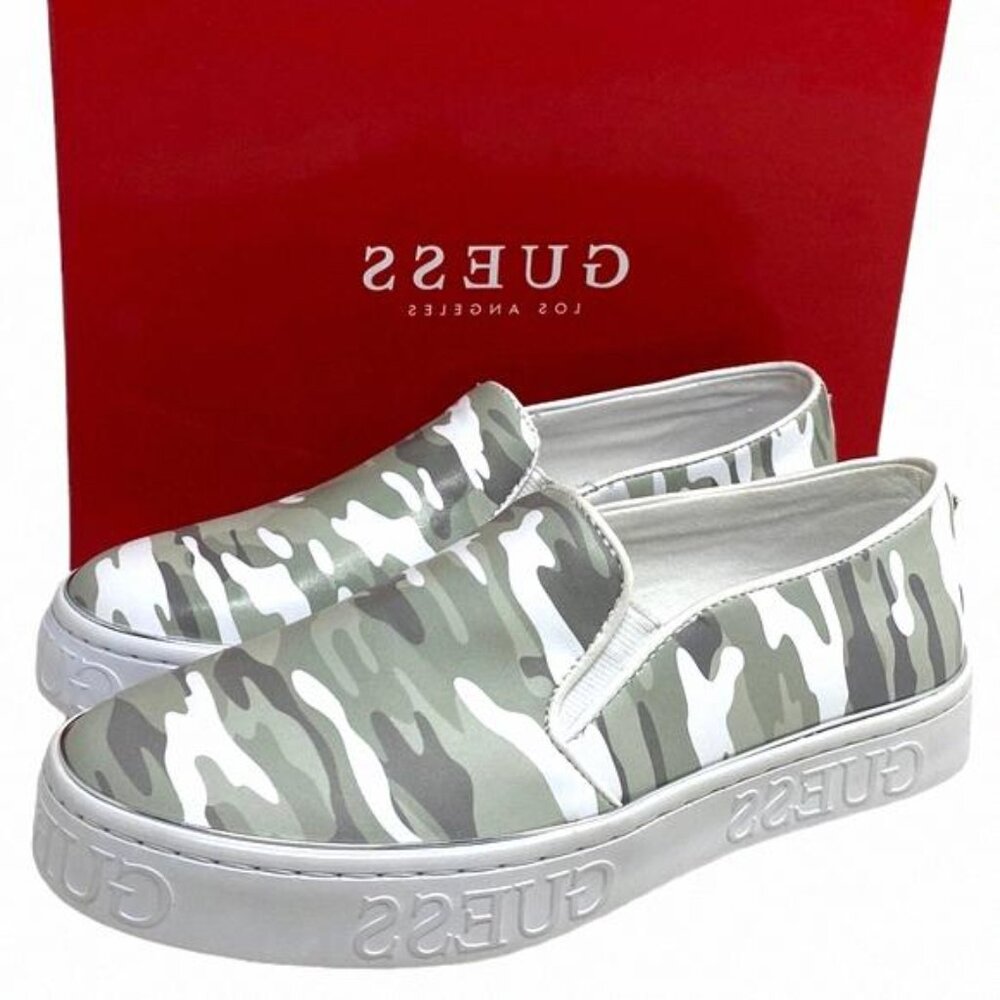 GUESS Gladis Floral Slip On Sneakers Women's GFGLADIS27 Synthetic White Size